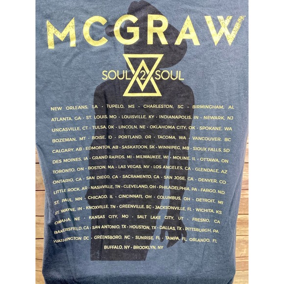 Tim Mcgraw's SOUL 2 SOUL Concert Tee-Shirt Small Blue - Picture 6 of 8